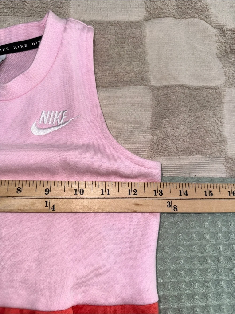 Nike Sportswear Girls' JDI Tiered Color Block Dress size Small